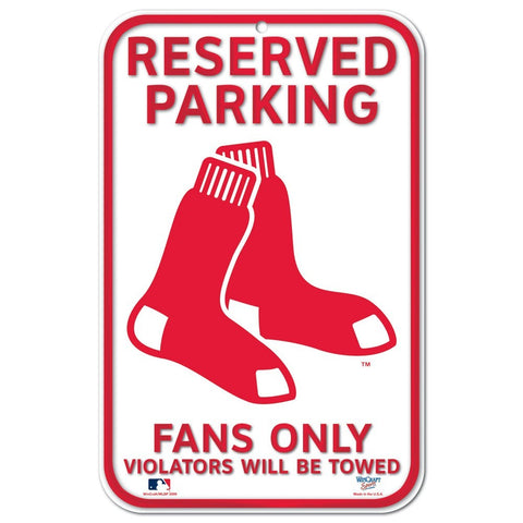 Boston Red Sox 11" x 17" Reserved Parking Sign