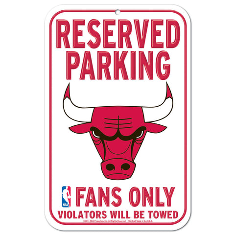 Chicago Bulls 11" x 17" Reserved Parking Sign