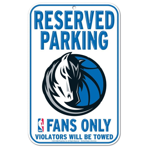 Dallas Mavericks 11" x 17" Reserved Parking Sign