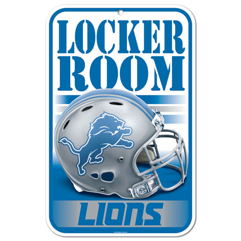 Detroit Lions 11"x17" Plastic Sign