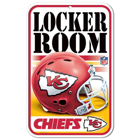 Kansas City Chiefs 11" x 17" Plastic Sign