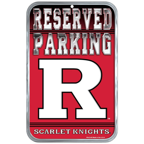 Rutgers Scarlet Knights 11" x 17" Reserved Parking Sign
