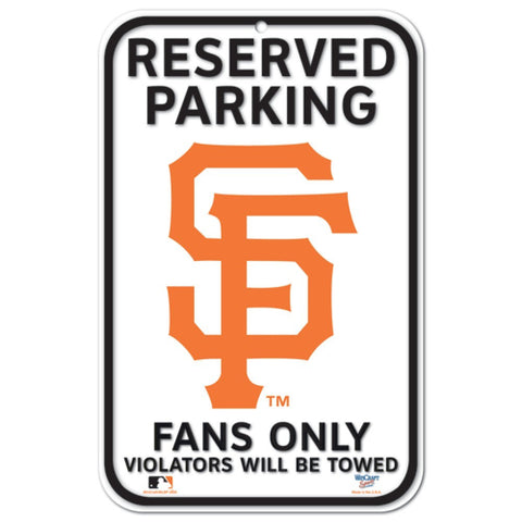San Francisco Giants 11" x 17" Reserved Parking Sign