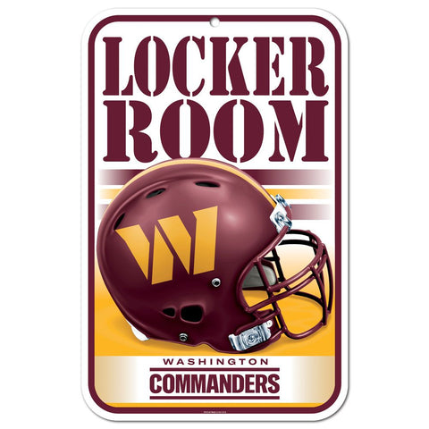 Washington Commanders 11" x 17" Locker Room Sign