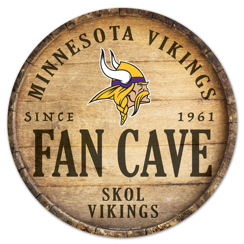Minnesota Vikings 14" Fan Cave Barrel Sign