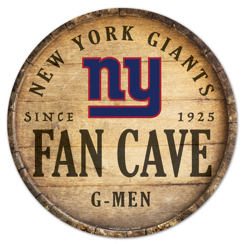 New York Giants 14" Fan Cave Barrel Sign