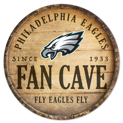 Philadelphia Eagles 14" Fan Cave Barrel Sign
