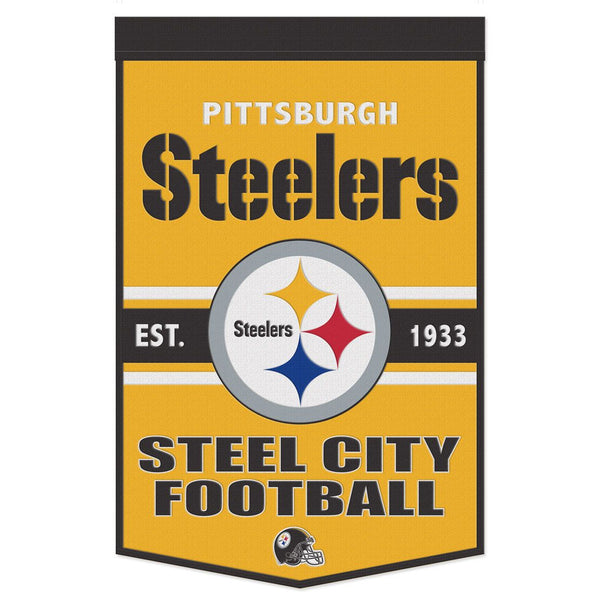 Pittsburgh Steelers 24" X 38" Primary Wool Banner – Fan Treasures