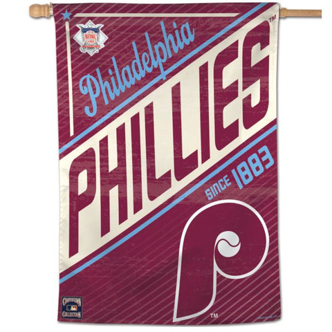 Philadelphia Phillies Cooperstown 28" x 40" Vertical House Flag