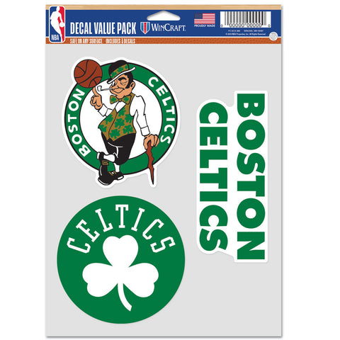 Boston Celtics 3pc Fan Multi Use Decal Set