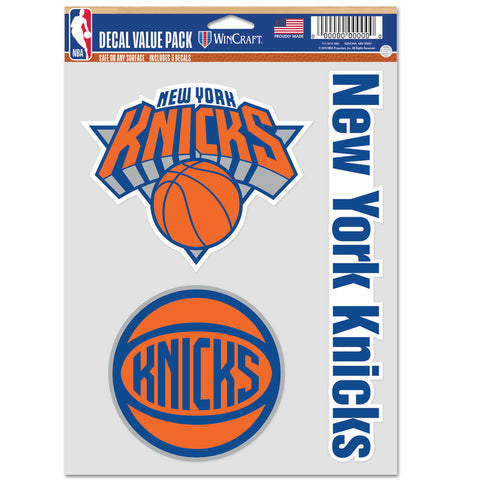 New York Knicks 3pc Fan Multi Use Decal Set