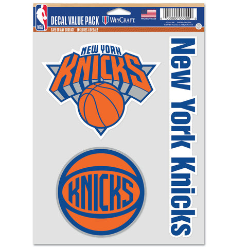 New York Knicks 3pc Fan Multi Use Decal Set