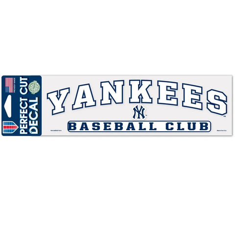 New York Yankees 3" x 10" Perfect Cut Color Decal