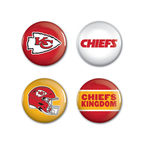 Kansas City Chiefs 4 Pack Buttons