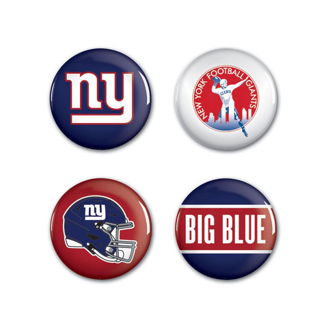 New York Giants 4 Pack Buttons