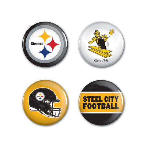 Pittsburgh Steelers 4 Pack Buttons