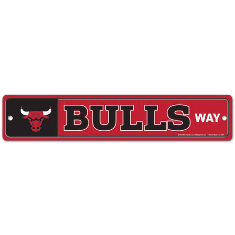 Chicago Bulls 4" x 19" Street Sign