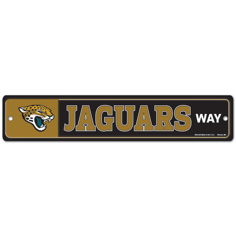 Jacksonville Jaguars 4" x 19" Street Sign