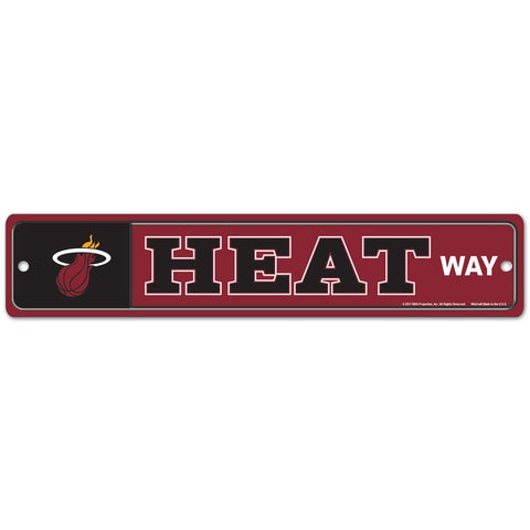 Miami Heat 4" x 19" Street Sign