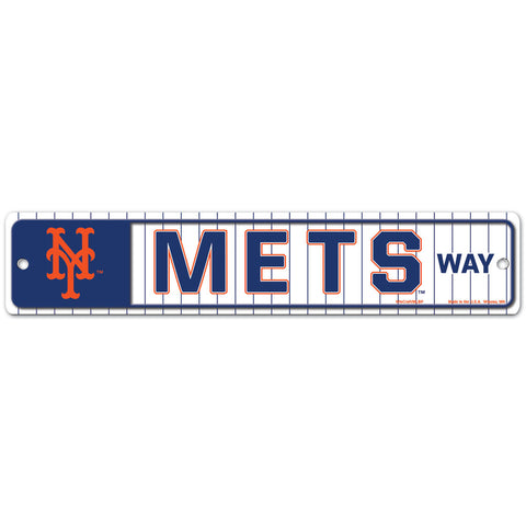 New York Mets 4" x 19" Street Sign