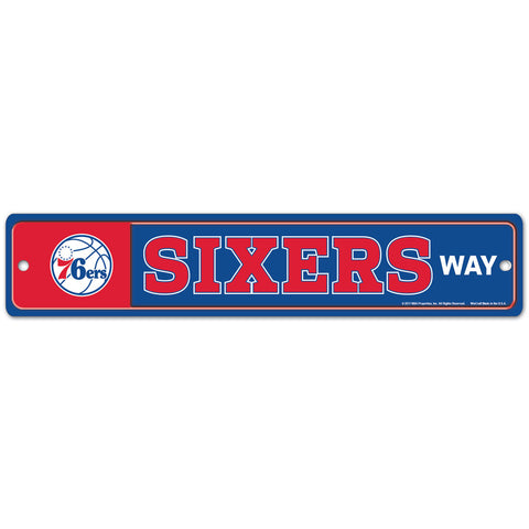 Philadelphia 76ers 4" X 19" Street Sign