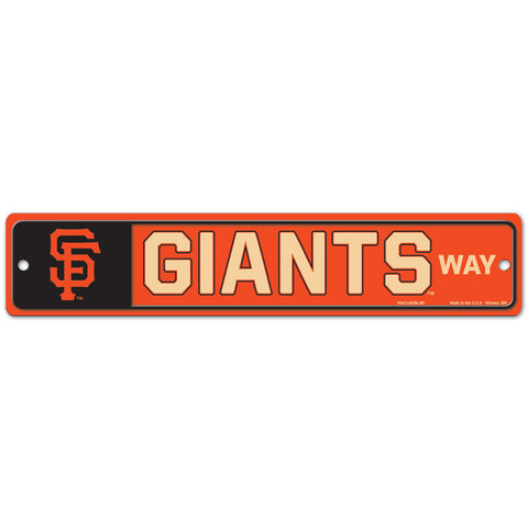 San Francisco Giants 4" x 19" Street Sign