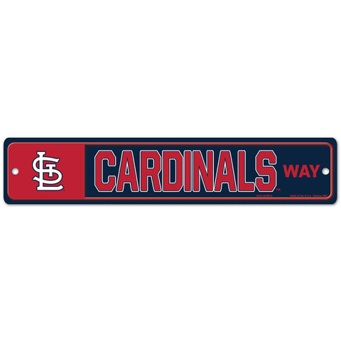 St Louis Cardinals 4" x 19" Street Sign
