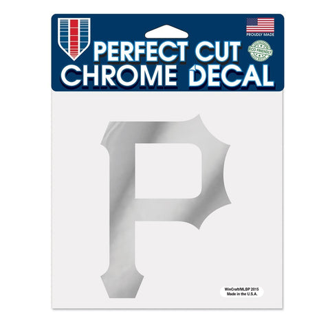 Pittsburgh Pirates 6" x 6" Chrome Decal