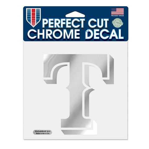 Texas Rangers 6" x 6" Chrome Decal