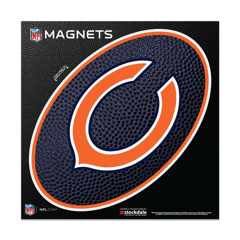 Chicago Bears 6" x 6" Die-Cut Logo Magnet