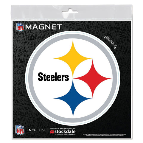 Pittsburgh Steelers 6" x 6" Die-Cut Logo Magnet