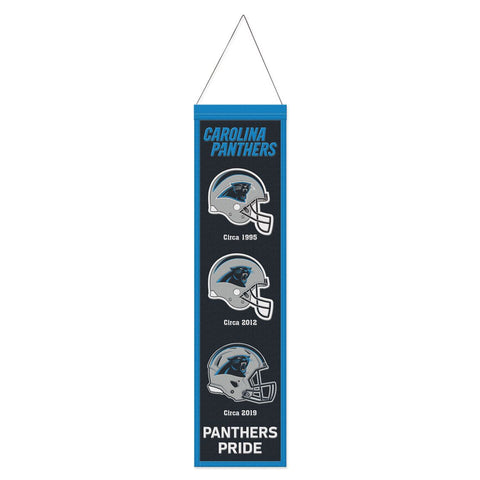 Carolina Panthers 8" x 32" Evolution Wool Banner