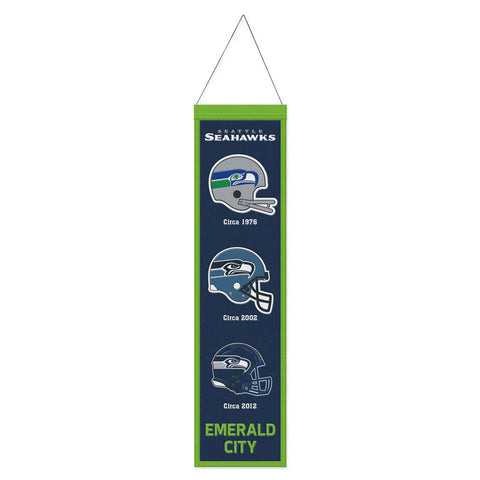 Seattle Seahawks 8" x 32" Evolution Wool Banner