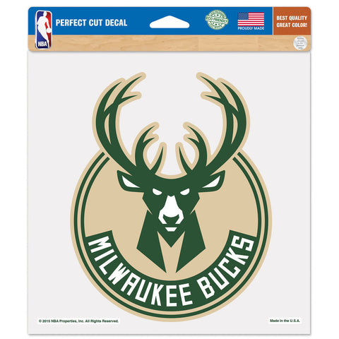 Milwaukee Bucks 8" x 8" Decal Color