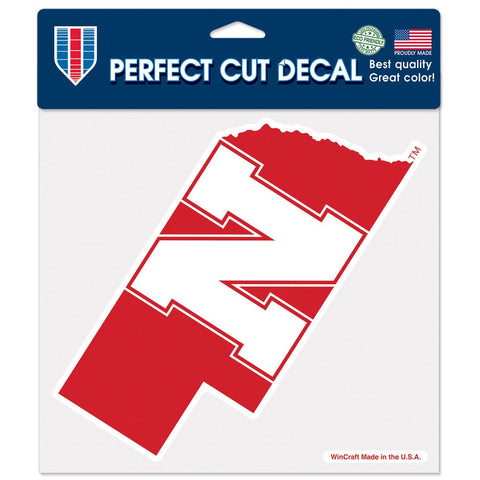 Nebraska Cornhuskers 8" x 8" Color Decal