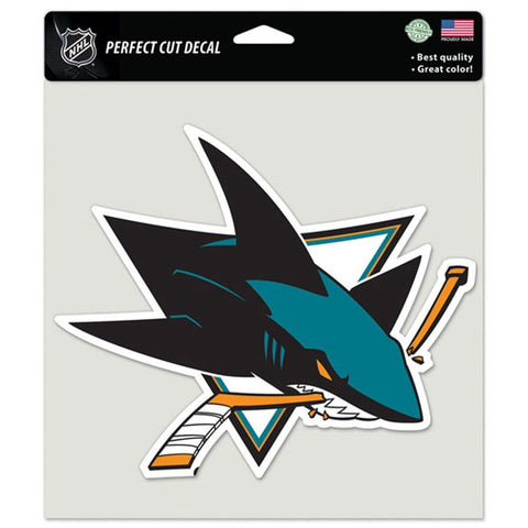 San Jose Sharks 8" x 8" Color Decal