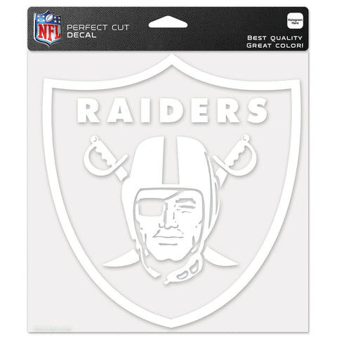Las Vegas Raiders 8" x 8" White Decal