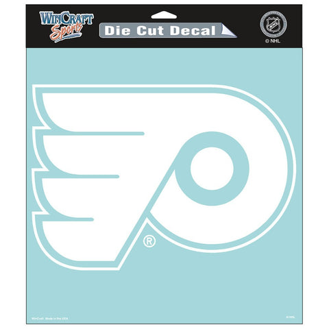 Philadelphia Flyers 8" x 8" White Decal