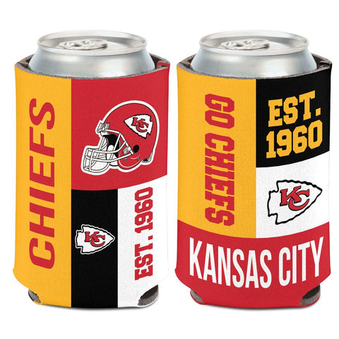 Kansas City Chiefs Color Block Can Cooler