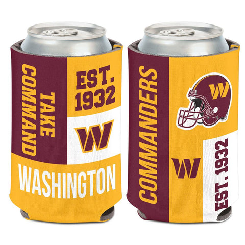 Washington Commanders Color Block Can Cooler