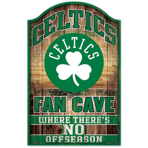 Boston Celtics Fan Cave Wood Sign