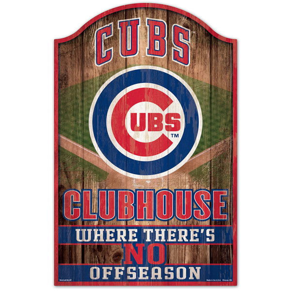 Chicago Cubs Fan Cave Wood Sign – Fan Treasures