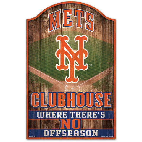 New York Mets Fan Cave Wood Sign