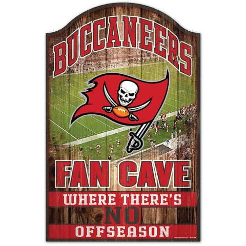 Tampa Bay Buccaneers Fan Cave Wood Sign