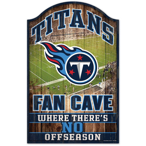 Tennessee Titans Fan Cave Wood Sign