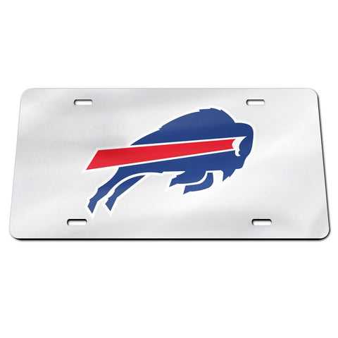 Buffalo Bills Laser Engraved License Plate - Mirror Silver