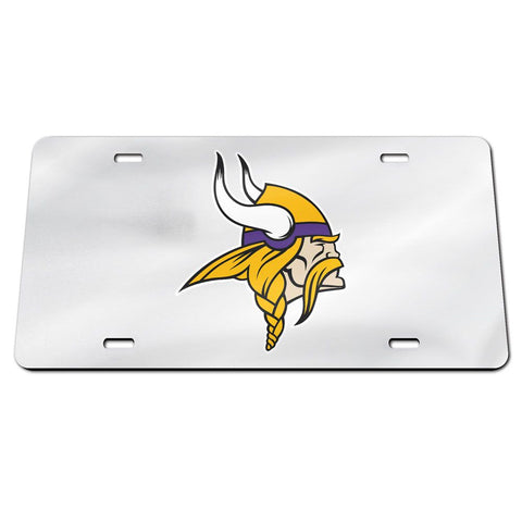 Minnesota Vikings Laser Engraved License Plate - Mirror Silver