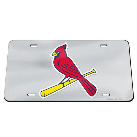 St. Louis Cardinals Laser Engraved License Plate - Mirror Silver