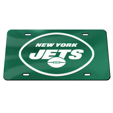 New York Jets Laser Engraved License Plate - Green