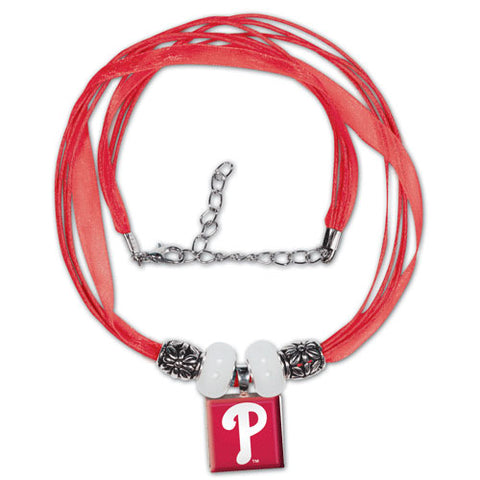Philadelphia Phillies Lifetiles Ribbon Necklace